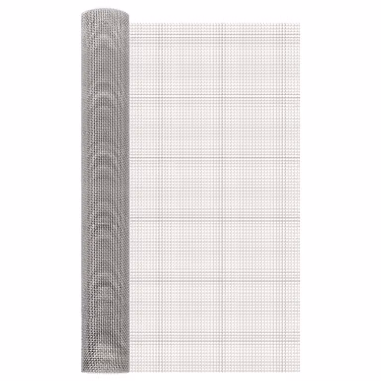 Rete per schermatura vidaXL in acciaio inossidabile Argento L: 500 cm, H: 80 cm