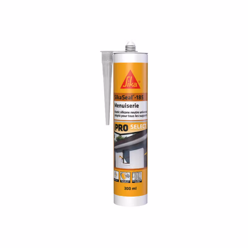 Mastice siliconico SIKA Sikaseal-185 per falegnameria - Trasparente - 300 ml