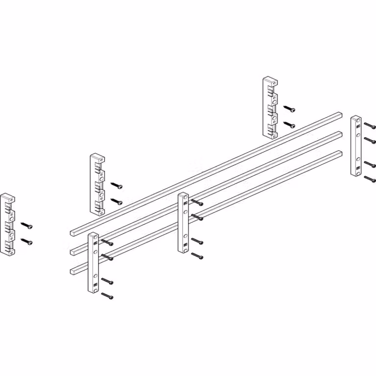 Modulo sbarra collettrice ABN 3FB/2RE 60 mm con CU 12x10 mm, a 3 poli, EBM 70 mm MTSC32733