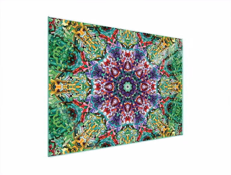 Piastra Di Protezione Del Vetro Per Il Cuore 70X52 Pattern