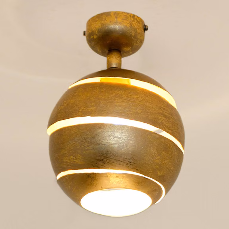 Holländer Plafoniera di design Suopare, dimmerabile, Ottone / Oro, Soggiorno / Sala da pranzo, Metallo, Design, Plafoniera
