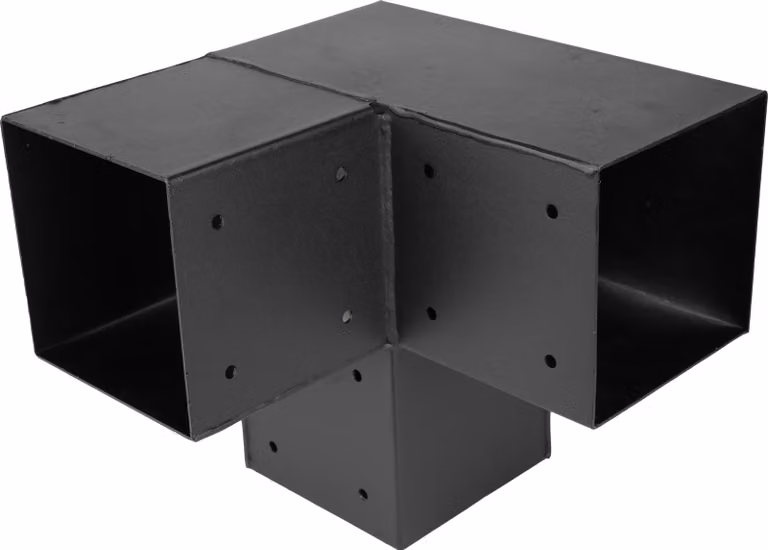 Giunto angolare per pergola per travi 15 x 15 cm modello cubo - per pezzo