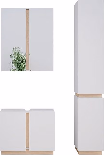 Set di mobili da bagno Gloria Bianco 3 pezzi Vicco