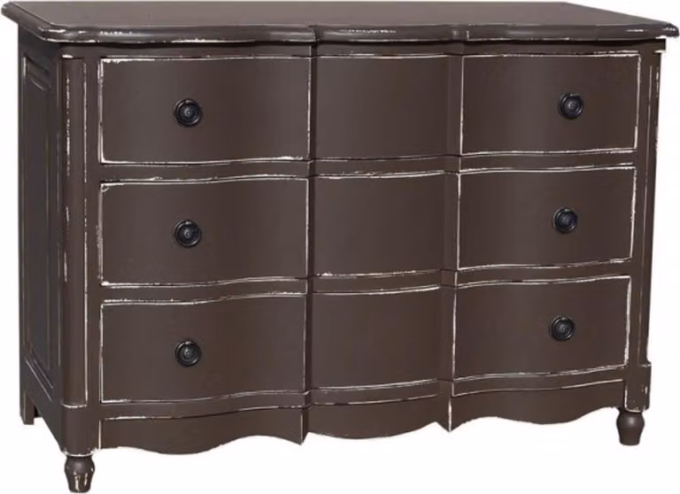 Casa Padrino Cassettone barocco a 3 cassetti 130 cm - Mobili in stile Liberty - legno massello