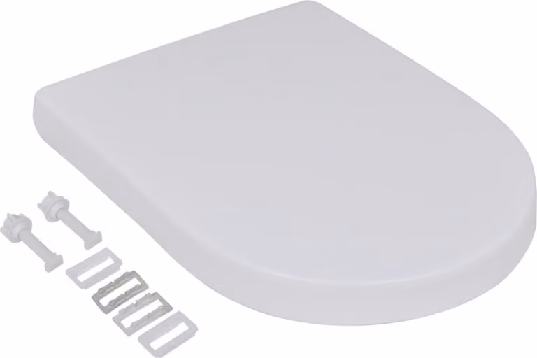 Copriwater a Chiusura Rallentata 2 pz Plastica Bianco