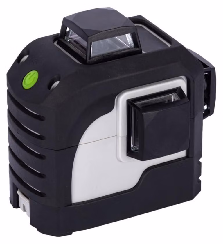 Livella laser a raggio verde, autonivelante, a 360°, con 12 raggi, resistente agli schizzi d'acqua, per lavori di precisione