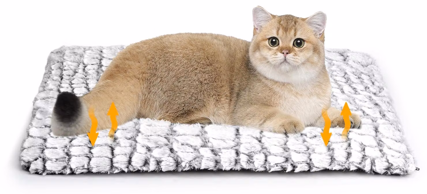 Omgoods - Cuscino riscaldante per animali domestici, 60 x 45 cm