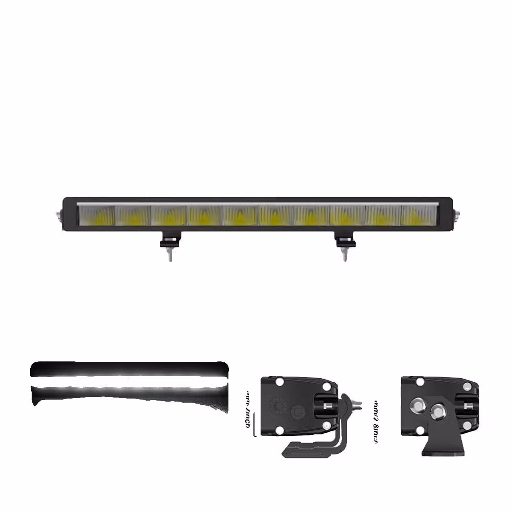 Striscia luminosa a LED, potenza da 40W a 260W, temperatura di colore 6500K, 22 pollici