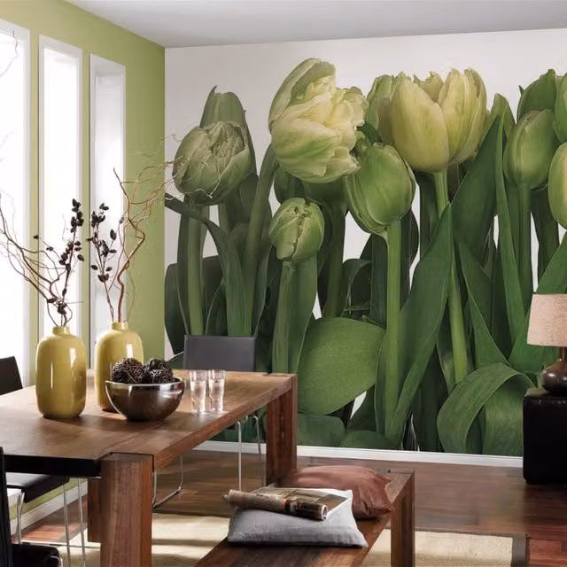 Fotomurale KOMAR Tulips con motivo floreale multicolore, L: 368 cm, H: 254 cm