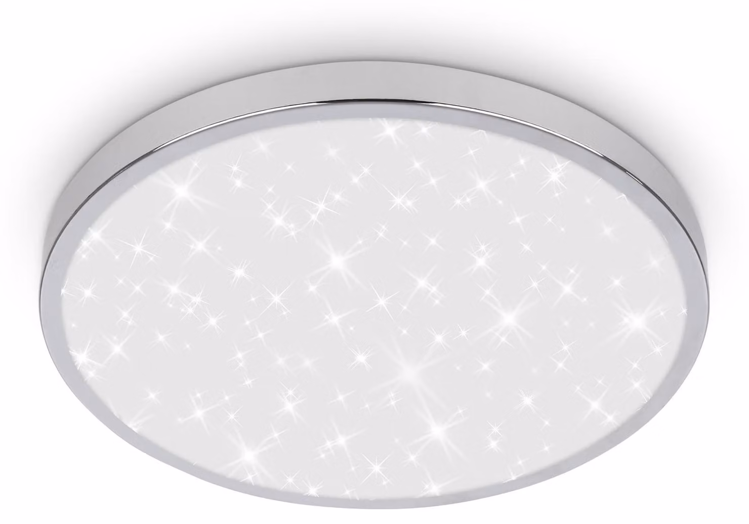 Briloner TAK Plafoniera bagno LED, protezione dagli spruzzi d'acqua, cielo stellato, luce bianca neutra, Ø24 x 6 cm