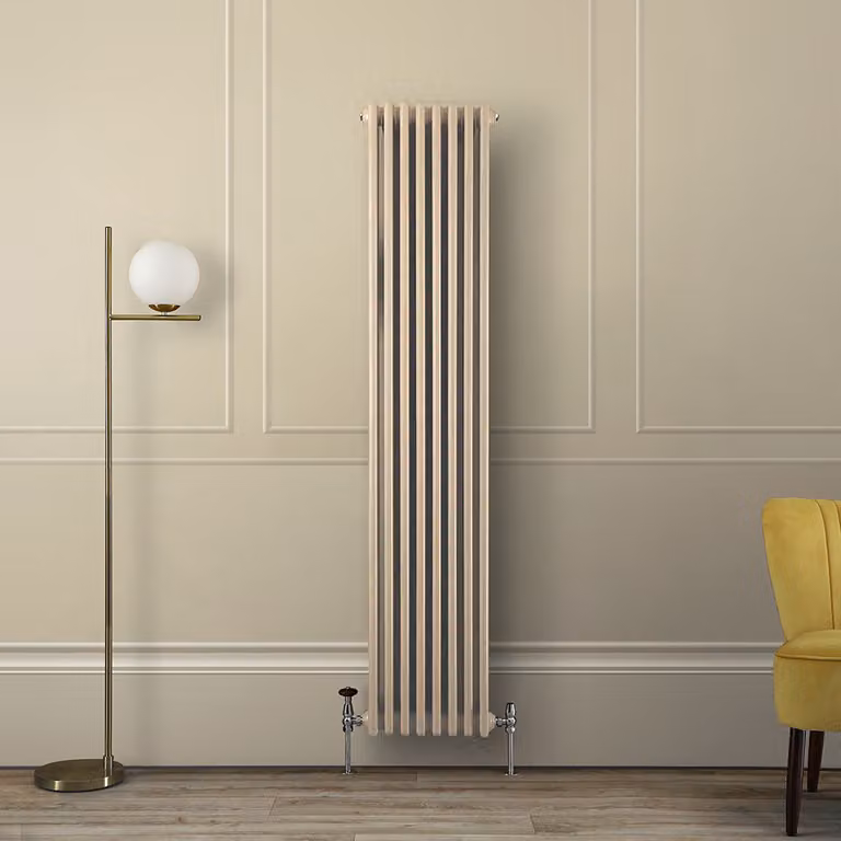 Radiatore Tradizionale Verticale a Doppia Colonna - Marrone (Elk Brown) - 1800mm x 380mm - Regent