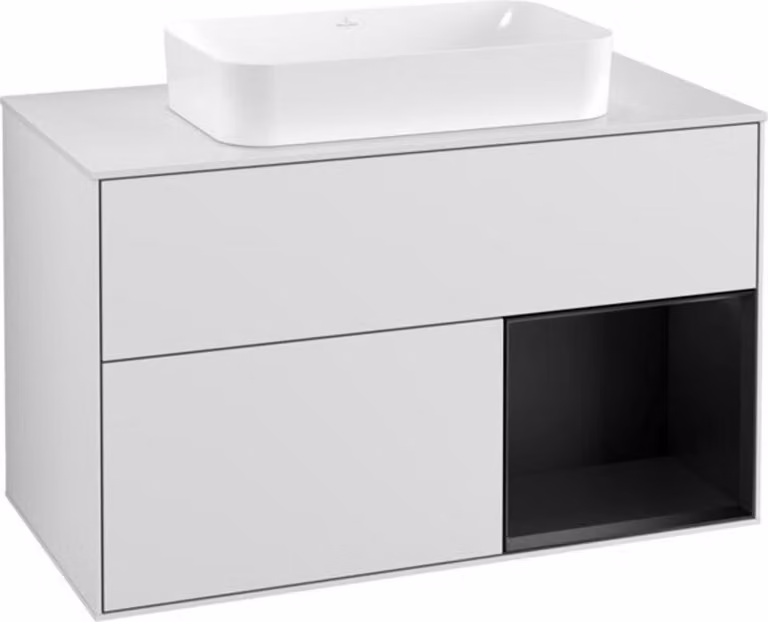 Villeroy & Boch V&B FINION mobile lavabo 1000x603x501 Abdpl wh Reg bl ma/wh ma