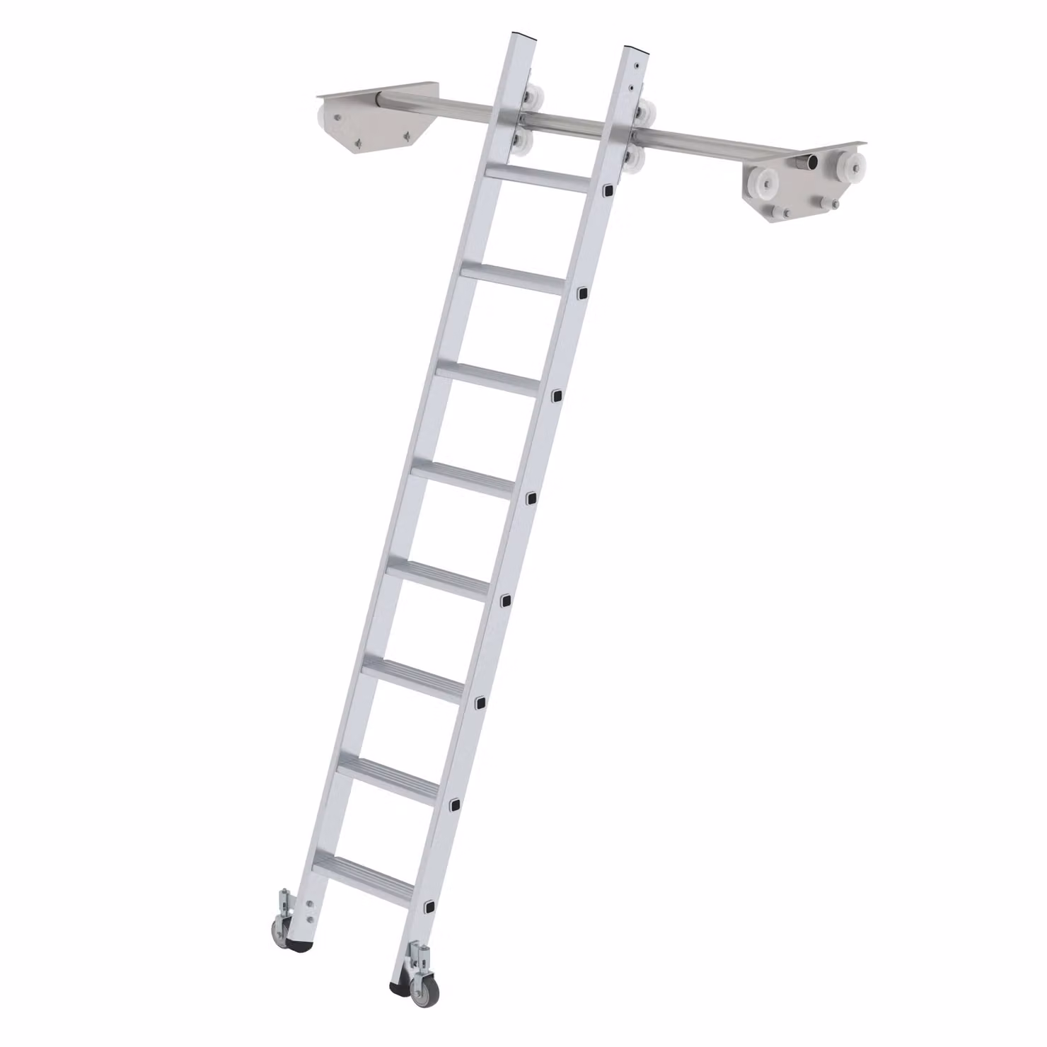 Scaletta mobile per scaffalatura doppia 8 gradini