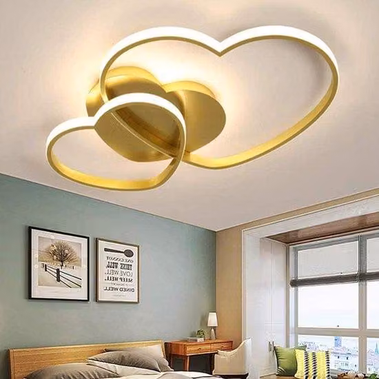 Lampada da soffitto rigida - Lampada per camera dei bambini - Dimmerabile con telecomando - 42 Watt - Giallo