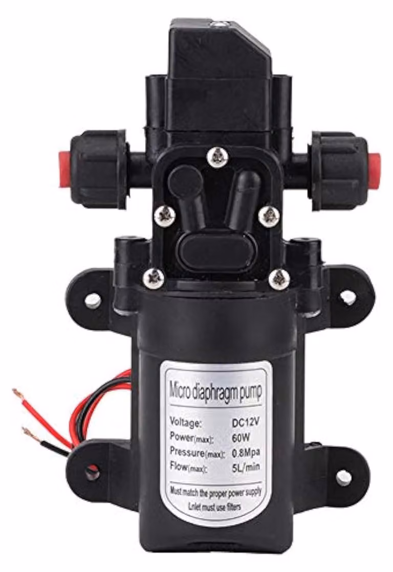 Pompa ad alta pressione, 12 V, 60 W, 5 litri al minuto, 116 psi, con funzionamento automatico