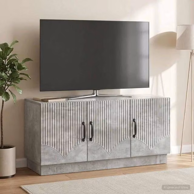 Mobile TV Grigio Cemento 99 x 34,5 x 47 cm Legno ingegnerizzato