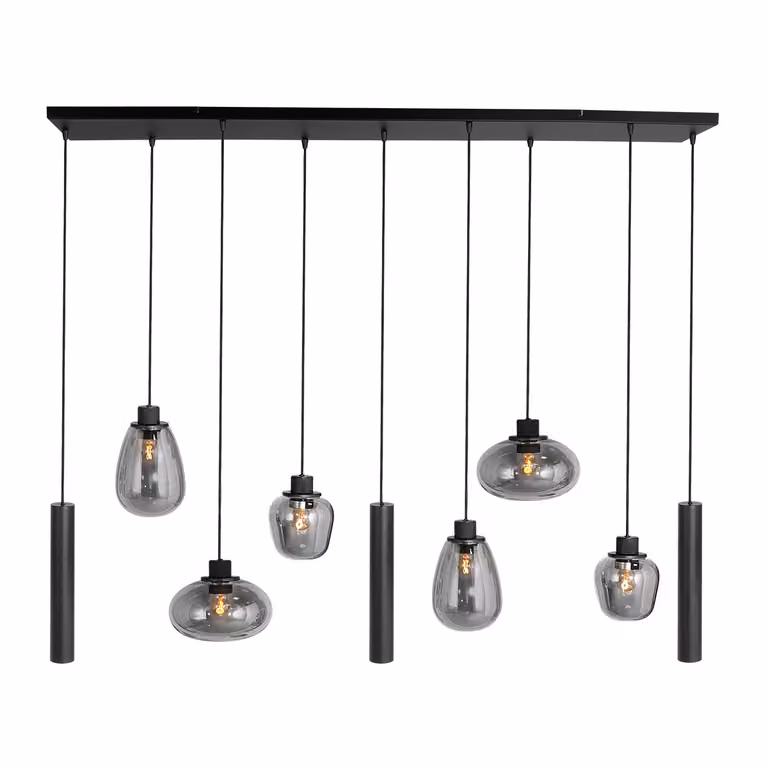 Lampada a sospensione - nero - Reflexion - vetro metallo - lampada di design - E27_GU10 - 3796ZW - Steinhauer