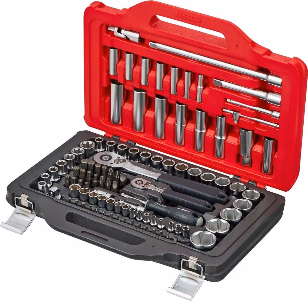 Facom Steckschlüssel-Set 1/4", 1/2", 100tlg