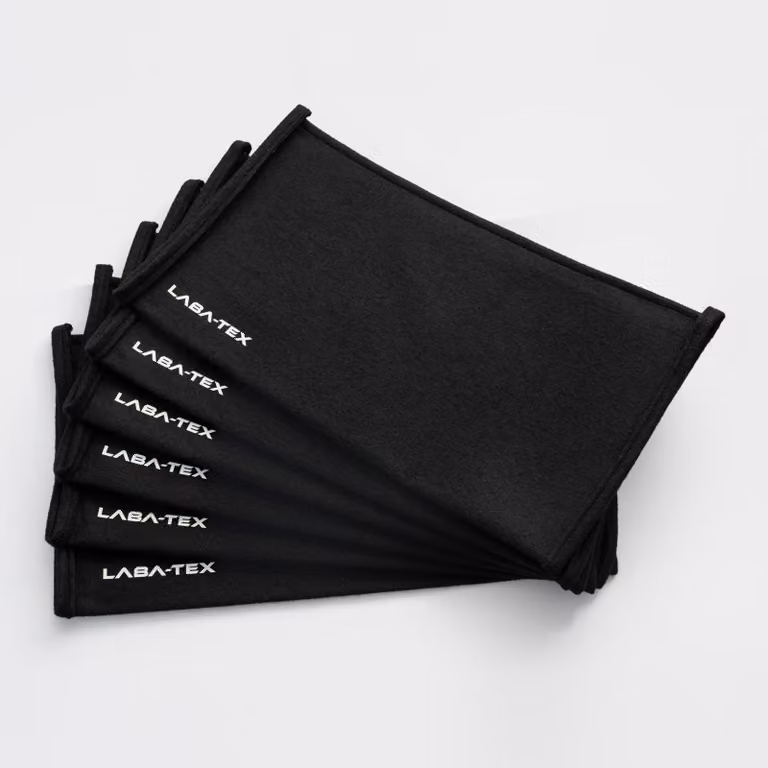 Tappetini Superassorbenti per Perdite LABA-TEX, 50x25cm, 6x5L, Neri, Monouso