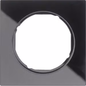 Telaio Berker 1gang R.3 vetro nero 10112216