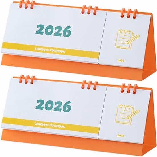 Agenda mensile 2026 in carta - Calendario da tavolo