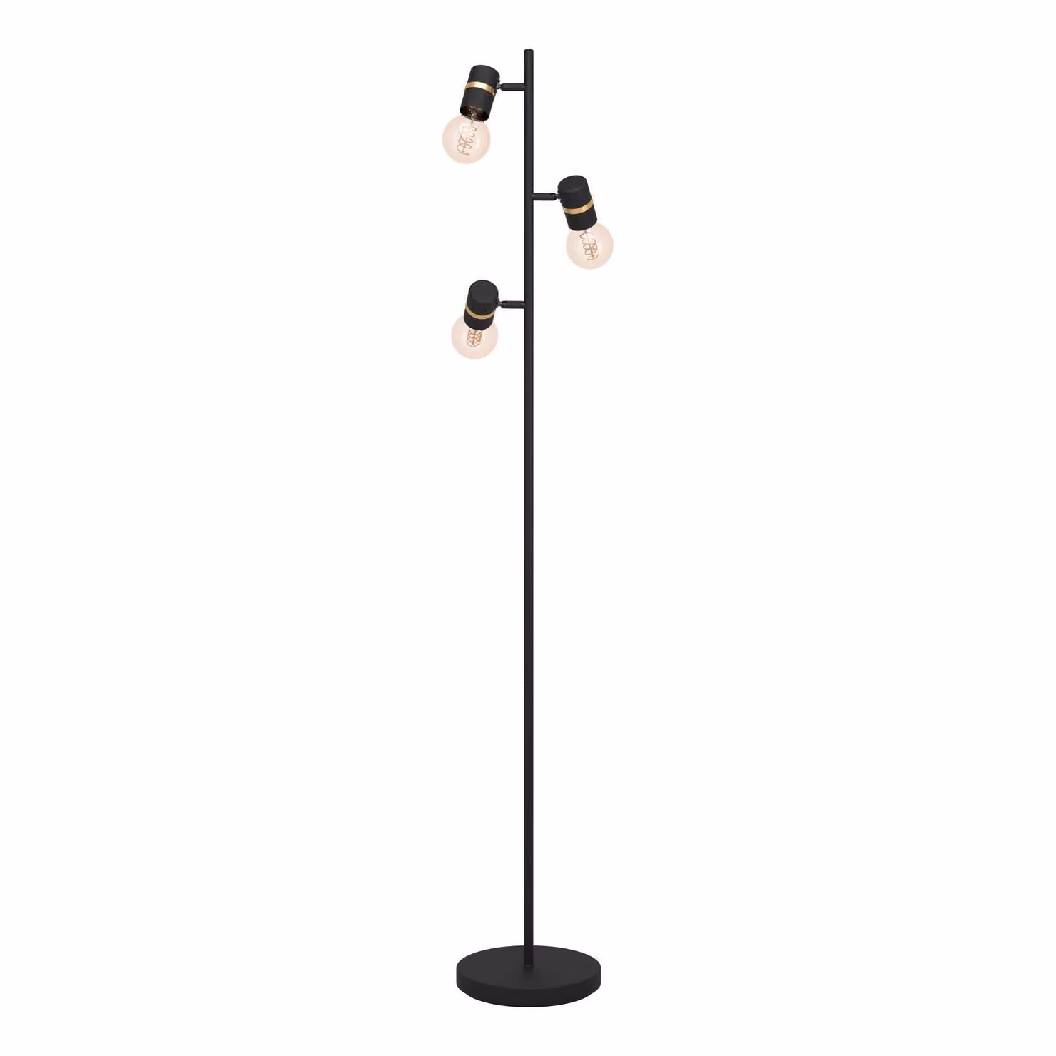 Eglo 900179 LURONE E27 tripla lampada da terra 205x50mm ottone nero