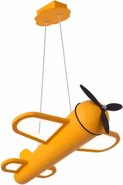 Lampada sospesa aereo LED gialla FOKKER Lucide
