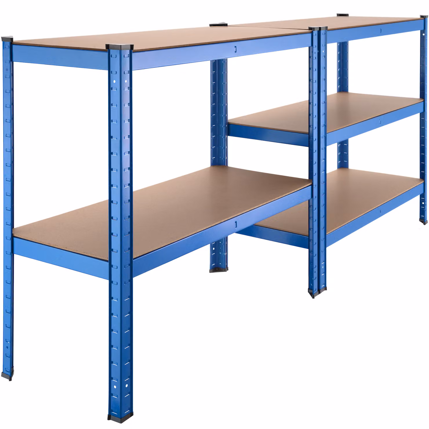 Scaffale da magazzino tectake a 5 piani in acciaio blu L: 180,5 cm, P: 90,5 cm, H: 40,5 cm – 4