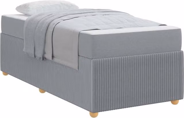 Letto singolo | Letto per adulti | Struttura del letto Grigio chiaro 100 x 200 cm Tessuto