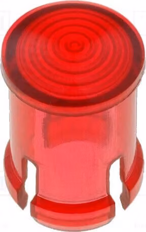 2 lenti per LED a basso profilo, 5 mm, modello 8668, colore rosso, forma rotonda