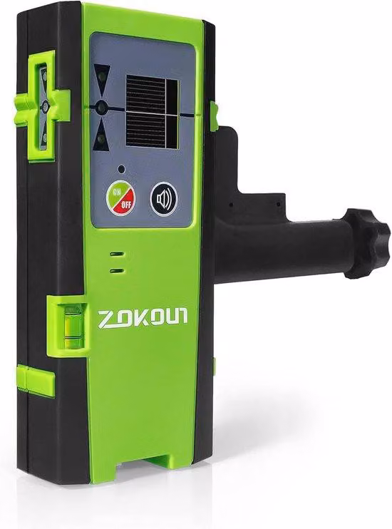 Strumento professionale per guide laser con portata di 50 m, livella ad acqua a doppia parete e robusto dispositivo di fissaggio