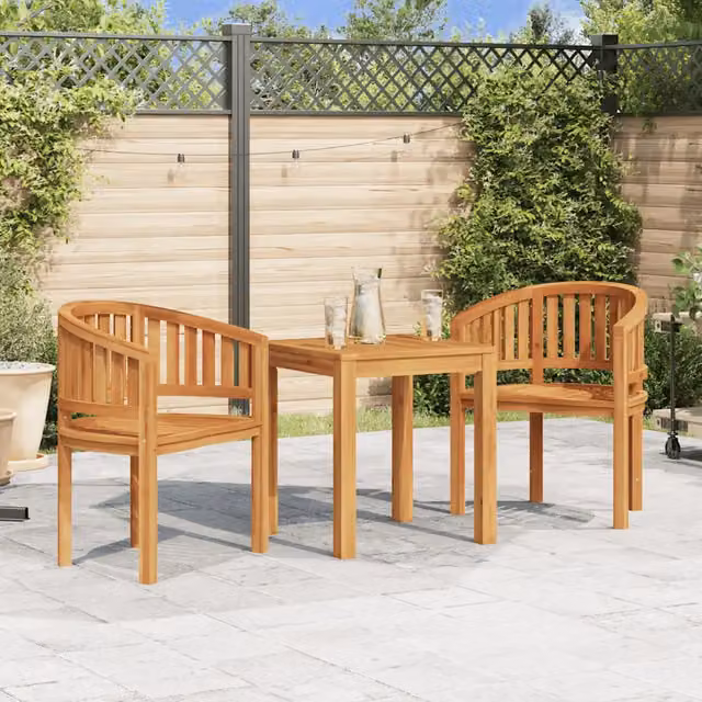 Sedia a Banana in Legno Massello di Teak 48018