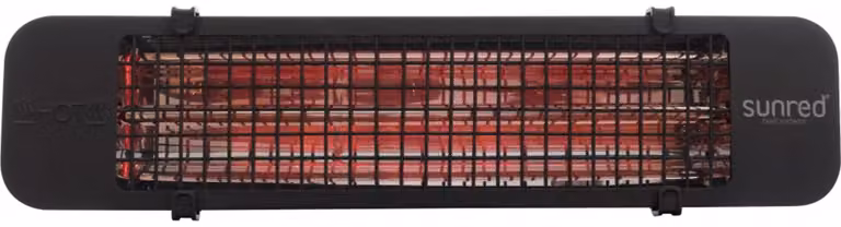 Riscaldatore a soffitto per ambienti esterni - Potenza: 2500 W - Colore: marrone scuro - Elettrico - A infrarossi