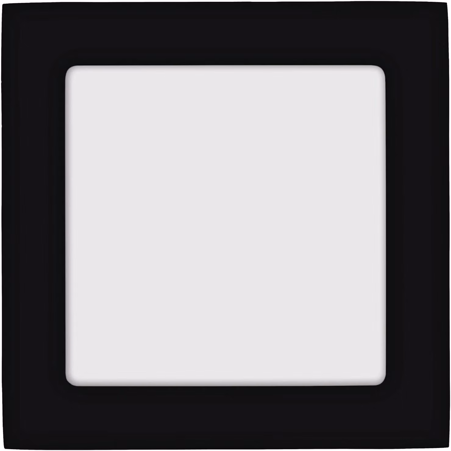Lampada da incasso Fueva, regolabile in temperatura di colore (CCT), dimensioni 170x170mm, colore nero
