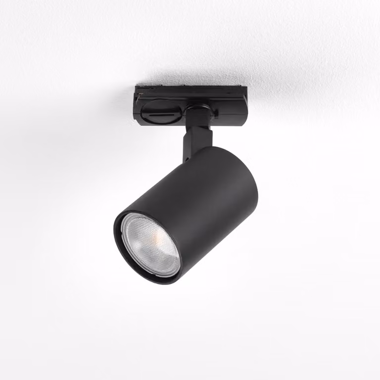 Astro Ascoli Track - Illuminazione a binario nero strutturato, GU10