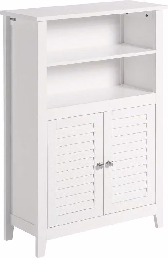 Armadio doppio - Armadietto da bagno - Bianco - 26 x 90 x 60 cm