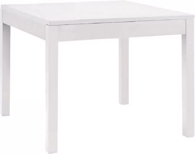 Tavolo con piano fisso (80x80) laccato bianco opaco - Mobili 2G