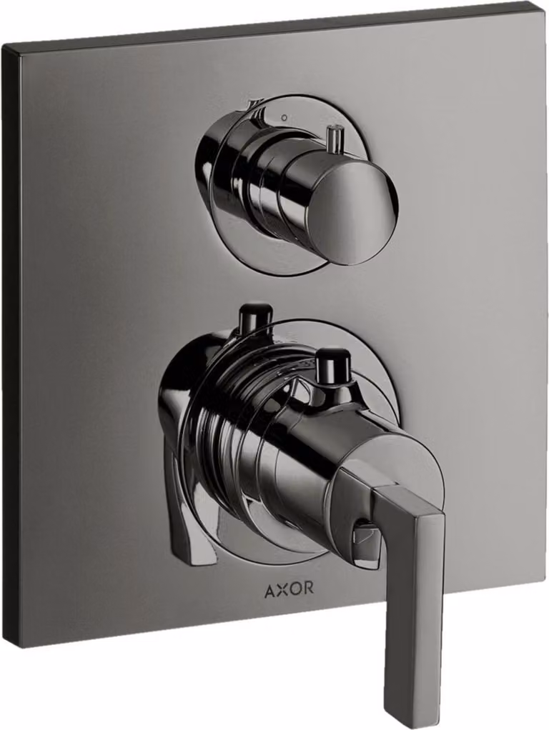 hansgrohe AXOR Citterio thermostat encastré avec vanne d'arrêt/changeur, béqu'illes, 2 consommateurs, 39720330, 39720330