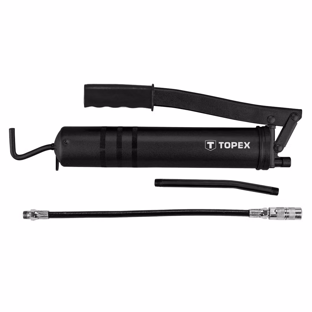 Ingrassatore a leva TOPEX 400 cm3 con tubo 8 x 300 mm (8000Psi)