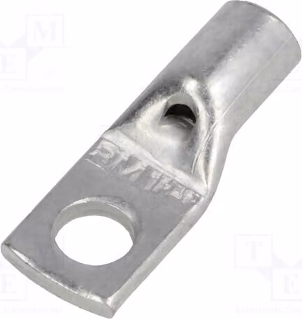 5 connettori a crimpare: morsetto a tubo M6, sezione 16mm², connessione a crimpare, stagnato, modello BM 01531, isolato