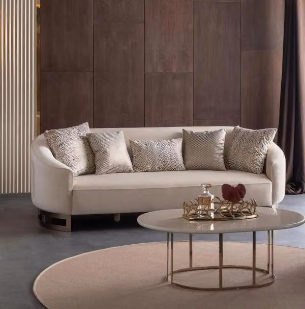 Luxus Sofa 3 Sitzer Couchtisch Couch Polstersofa 2tlg Set Wohnzimmer