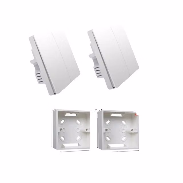 Interruttore a parete intelligente, senza conduttore di neutro, tecnologia radio ZigBee, senza neutro 2x2