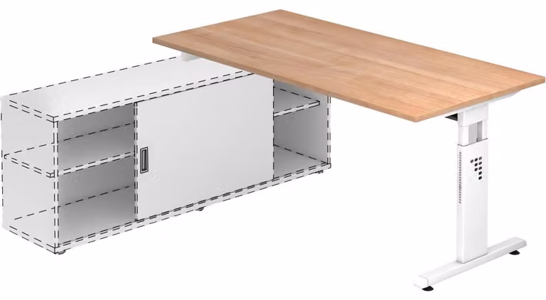 Scrivania aggiuntiva OSE16, 160 x 80 cm