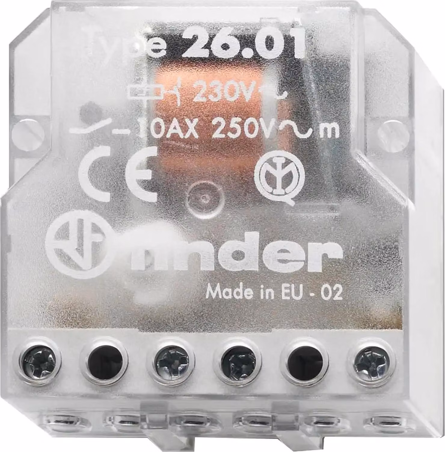 Interruttore a impulso Finder 10 A, 230 V CA, incasso, 1 contatto di chiusura, 1 pz.
