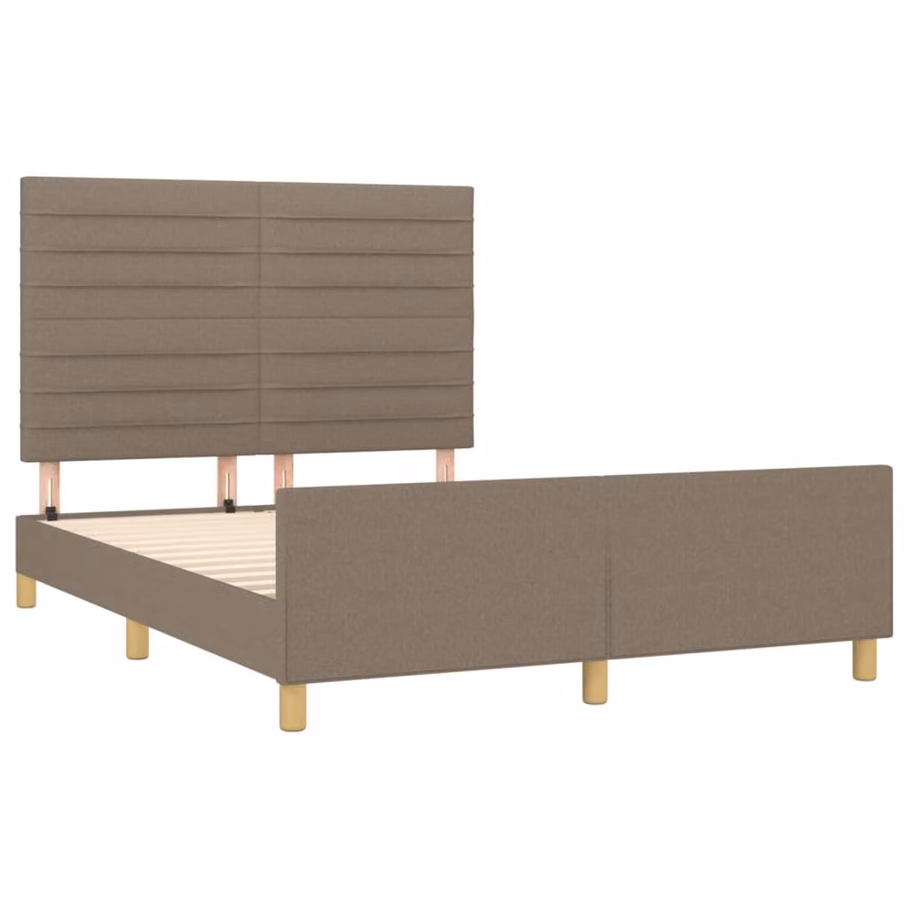 Giroletto senza Materasso Tortora 140x200 cm in Tessuto