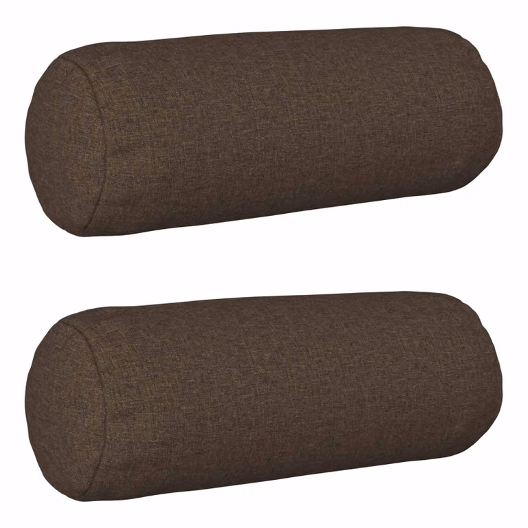 Set di 2 federe vidaXL HEERLEN in poliestere, forma ovale, colore tortora, H 15 cm x L 40 cm
