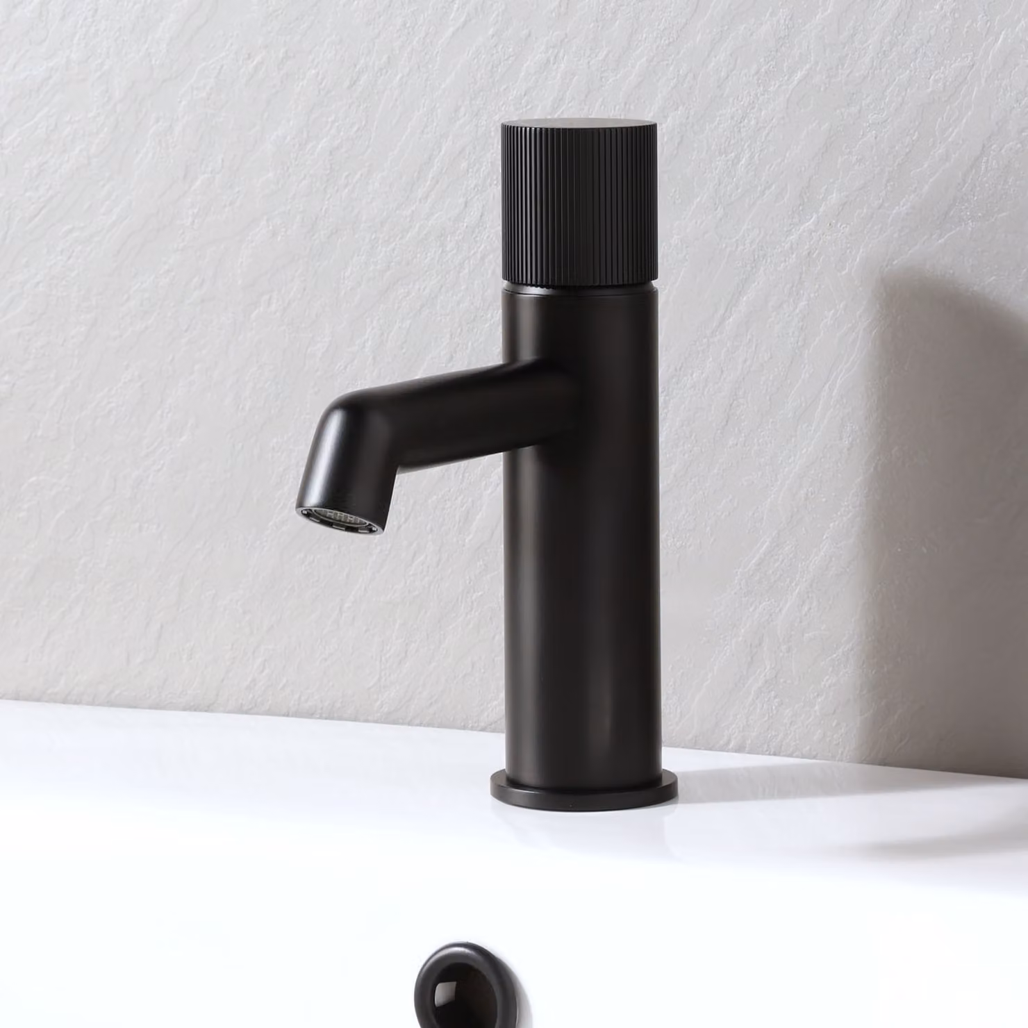Rubinetto Miscelatore Monoforo per Lavabo  - Nero - Lune