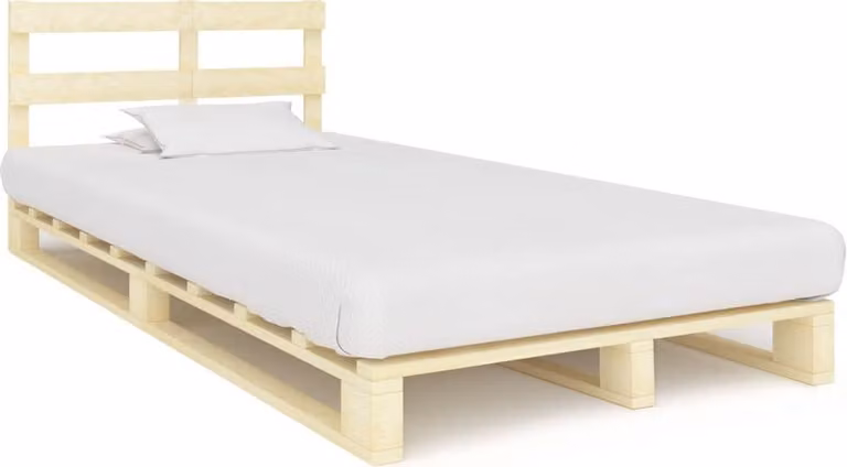 vidaXL Letto pallet in pino massiccio 120×200 cm - Struttura letto - Cornici letto - Struttura letto - Letto
