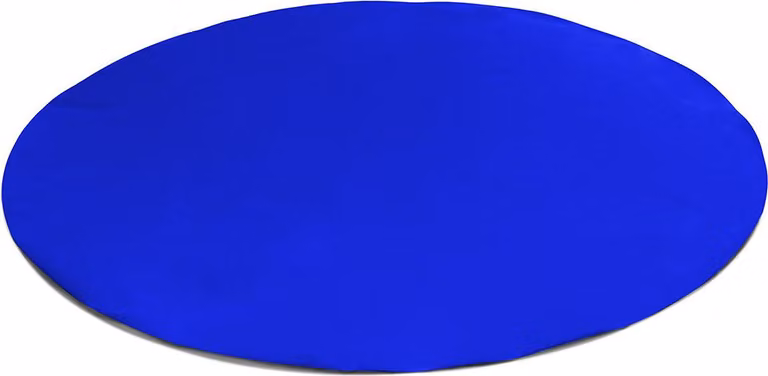 (600g/m²) Telone tondo per camion/telo in PVC senza occhielli (blu RAL5002, 340 cm) Telo per piscina Telone per piscina Sottostrato per piscina Telone protettivo per piscina