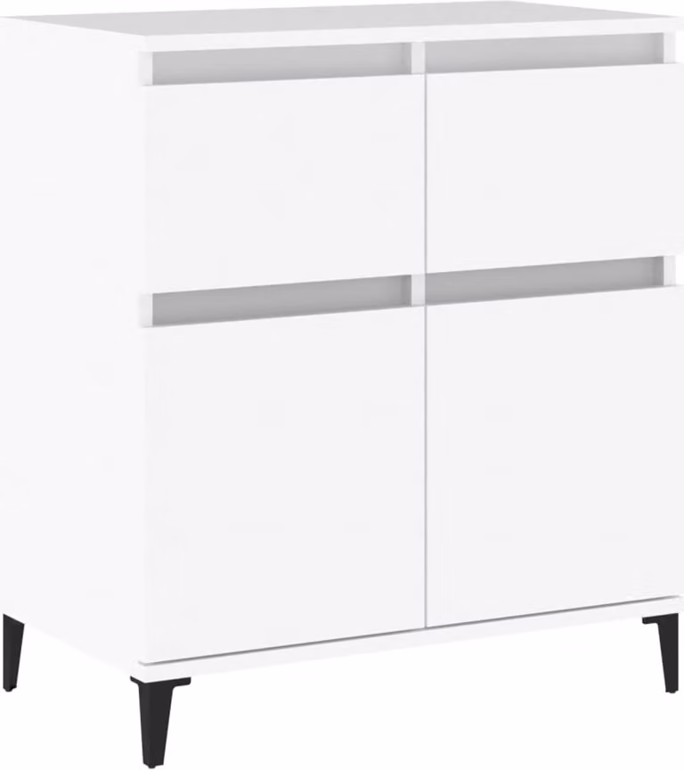 Credenza Bianca 60x35x70 cm in Legno Multistrato
